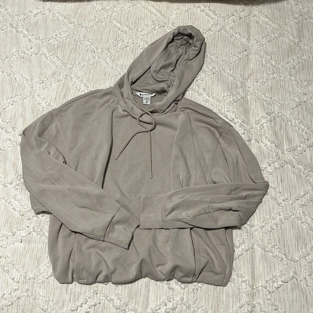 Athleta Seasoft Bubble Hem Hoodie